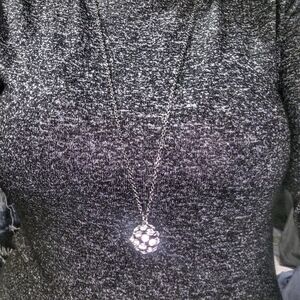 Chic Silver Pendant Necklace